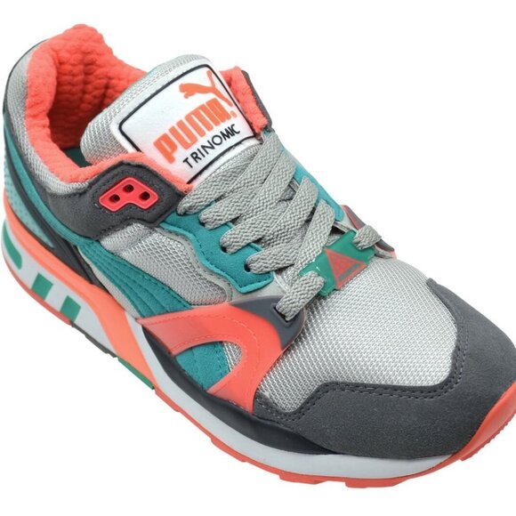 Puma Trinomic XT2 Plus gv Steel Gray Fluo Teal Sneaker Multi-Color 355868 16 ,11 - Picture 1 of 16